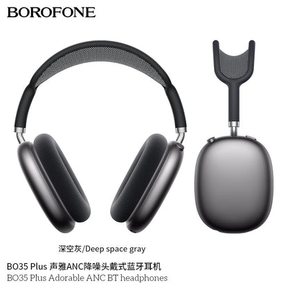 Borofone Bo35 Plus Head-Mounted Anc Noise-Cancelling Wireless Bluetooth Headphones Air Pods Over-Ear Max