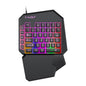 Thunderwolf T19 One-handed Keyboard Gun God Throne Left-handed Gaming Keyboard Mechanical Feel Cross-border Amazon Temu