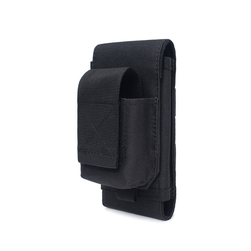 Double-Layer Mobile Phone Waist Bag, Outdoor Mobile Phone and Card Storage Bag, Belt-Worn Mobile Phone Bag Suitable for 6.5inch Edc Bag
