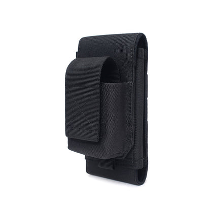 Double-Layer Mobile Phone Waist Bag, Outdoor Mobile Phone and Card Storage Bag, Belt-Worn Mobile Phone Bag Suitable for 6.5inch Edc Bag