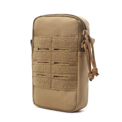 Double-Layer Mobile Phone Waist Bag, Outdoor Mobile Phone and Card Storage Bag, Belt-Worn Mobile Phone Bag Suitable for 6.5inch Edc Bag