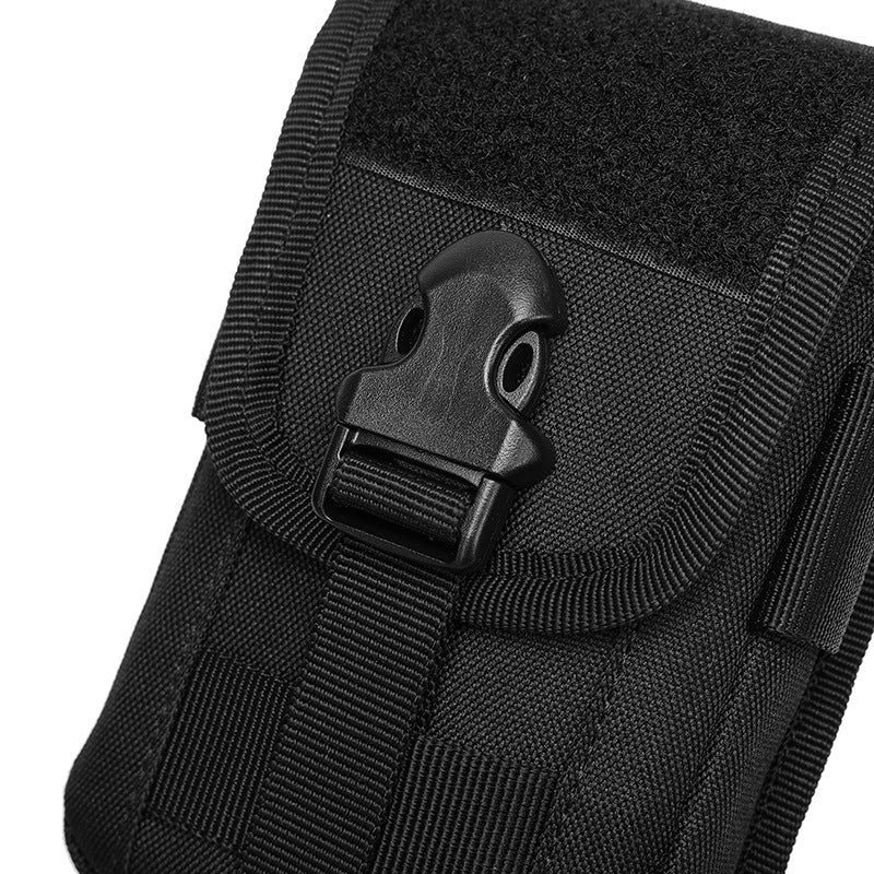 Double-Layer Mobile Phone Waist Bag, Outdoor Mobile Phone and Card Storage Bag, Belt-Worn Mobile Phone Bag Suitable for 6.5inch Edc Bag