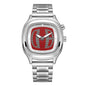 Millennial Retro Fashion Concept Digital Display Sports Men's Watch with Analog Numbers, Niche Ins Trendy Brand Quartz Watch