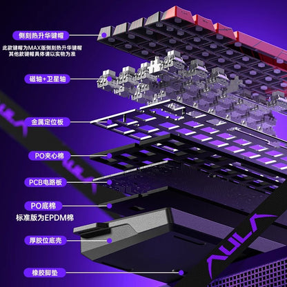 AULA tarantula WIN60/68HE magnetic shaft mechanical keyboard special customized FPS fearless contract r