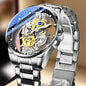 Cross-Border Dropshipping New Double-Sided Hollow Fully Automatic Movement Non-Mechanical Watch Tourbillon Watch Men's Waterproof