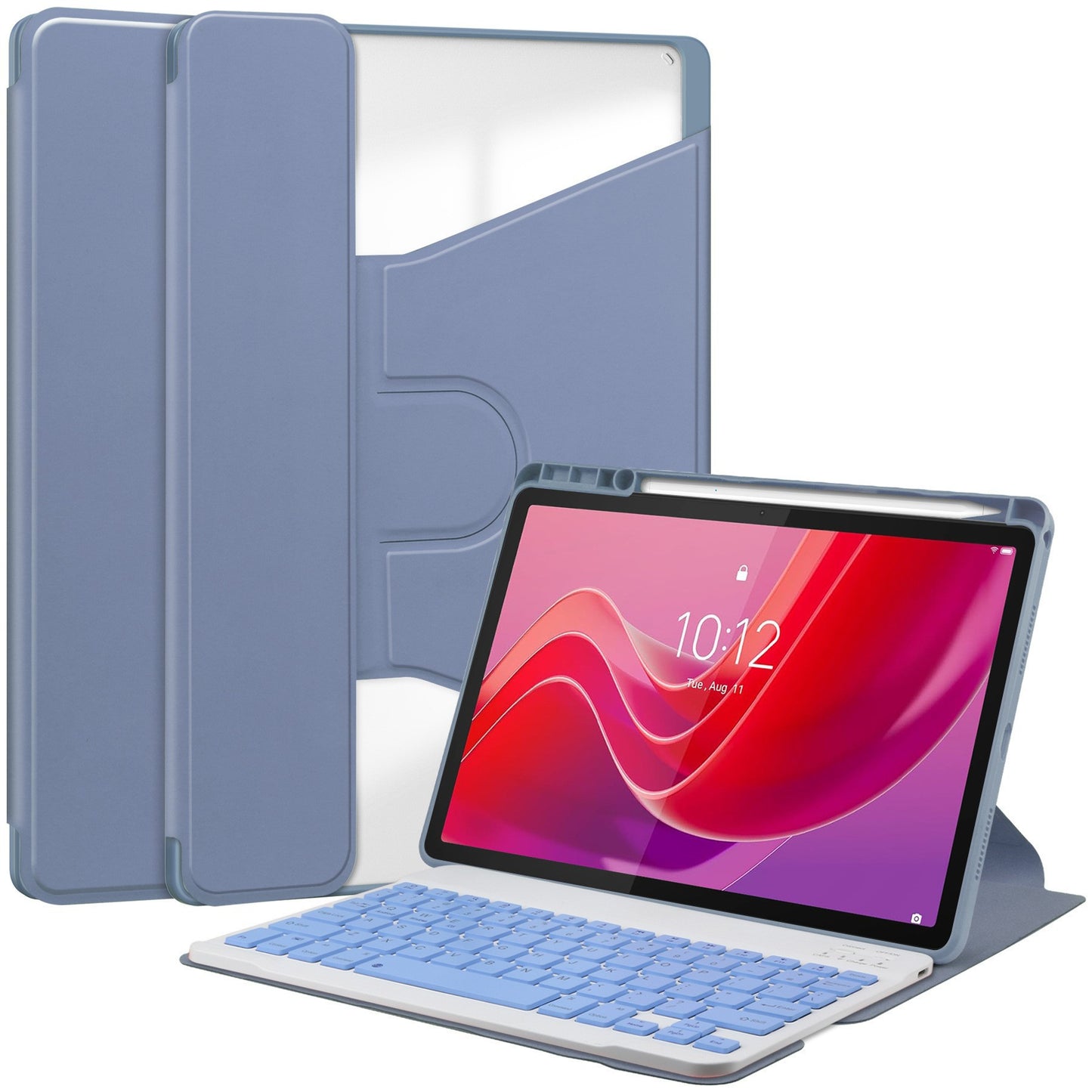 For small new pad2024 11 inch Bluetooth keyboard leather case Lenovo Tab M11 acrylic case with pen slot