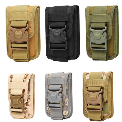 Double-Layer Mobile Phone Waist Bag, Outdoor Mobile Phone and Card Storage Bag, Belt-Worn Mobile Phone Bag Suitable for 6.5inch Edc Bag