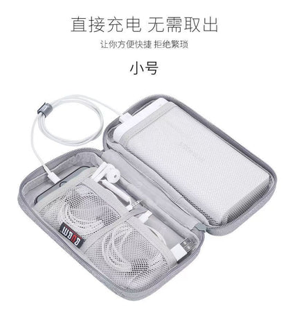 Mp3 Power Bank Protective Phone Charger Data Cable Bag Storage Pouch Travel Storage Zipper