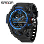 Sanda Hot-Selling Watch Korean Version Student Party Multi-Functional Waterproof Alarm Clock Electronic Watch Cool Dual Display Luminous Sports Watch