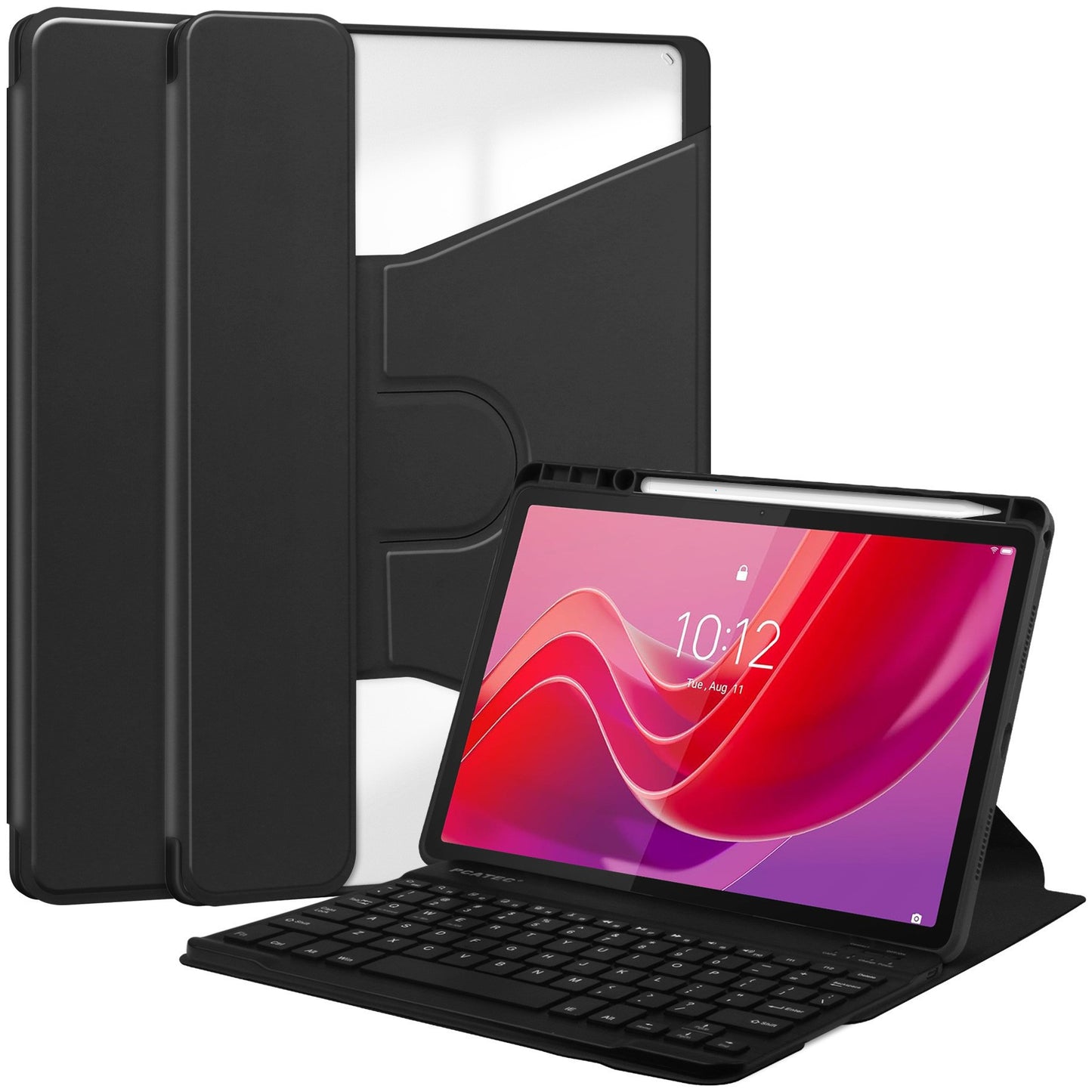 For small new pad2024 11 inch Bluetooth keyboard leather case Lenovo Tab M11 acrylic case with pen slot