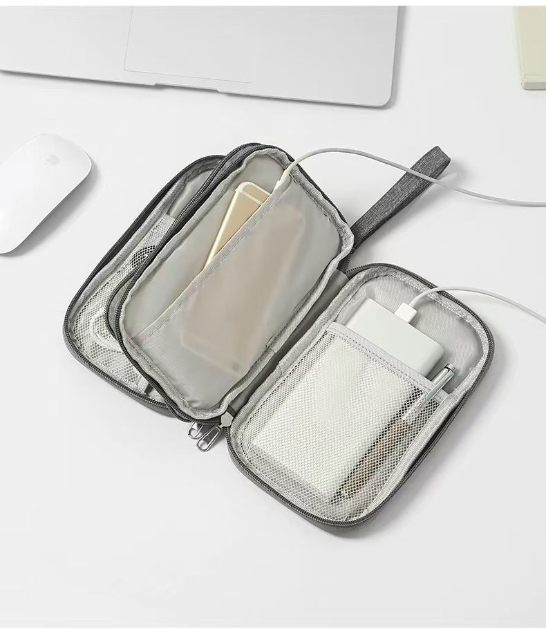 New multi-function data cable charger storage bag flat digital bag finishing bag headset storage bag wholesale