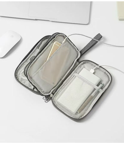 New multi-function data cable charger storage bag flat digital bag finishing bag headset storage bag wholesale